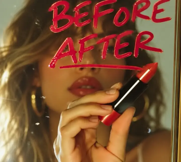 Glam photo transformation example